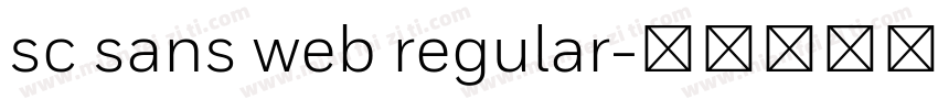 sc sans web regular字体转换